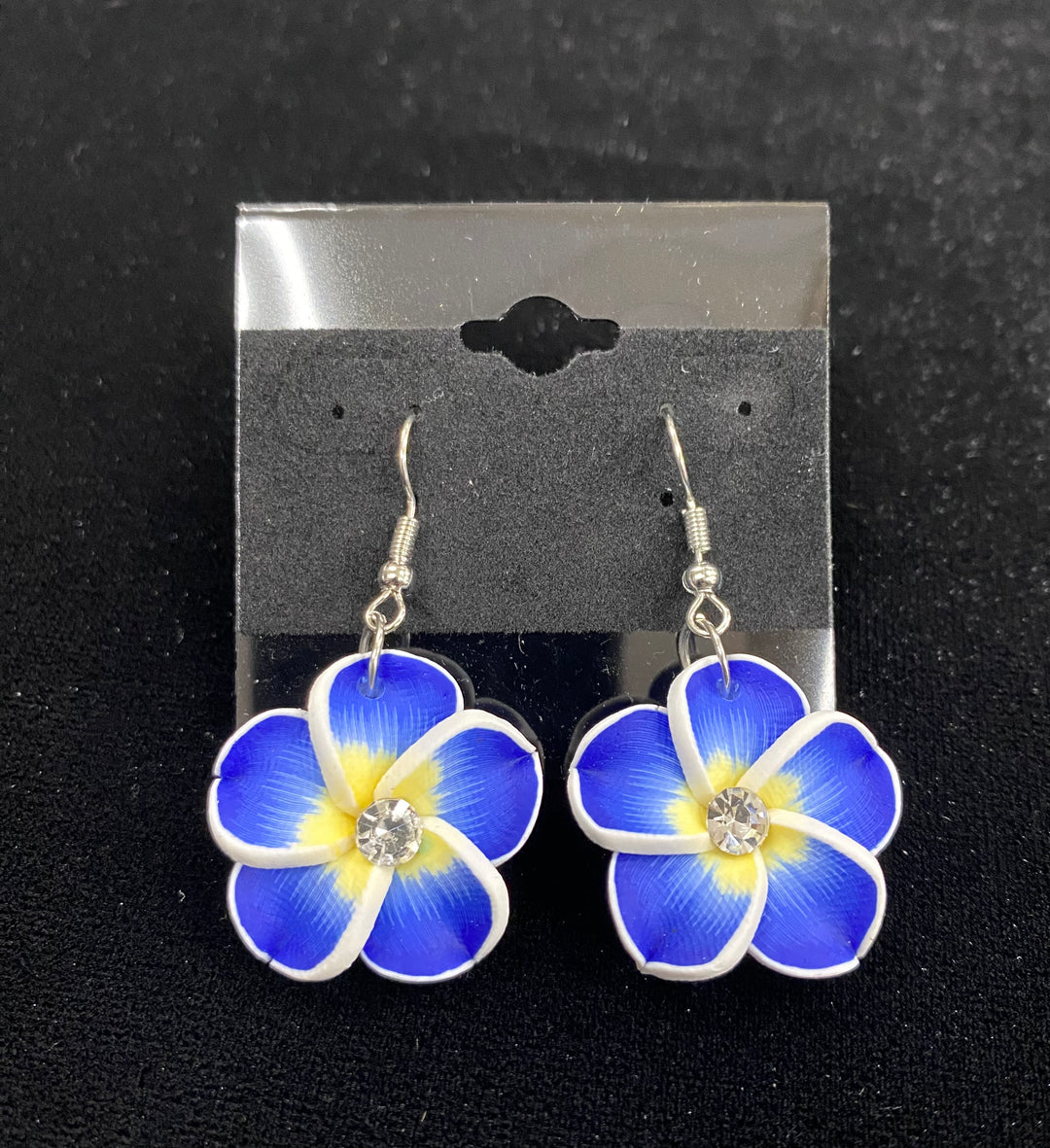 Plumeria Flower Dangling Earrings