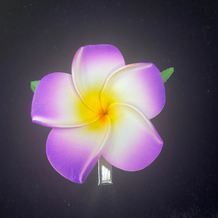 Single Plumeria Flower Hair Clip