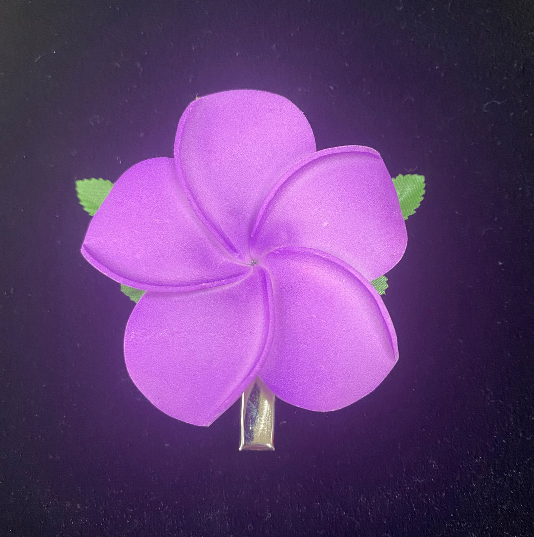 Single Plumeria Flower Hair Clip