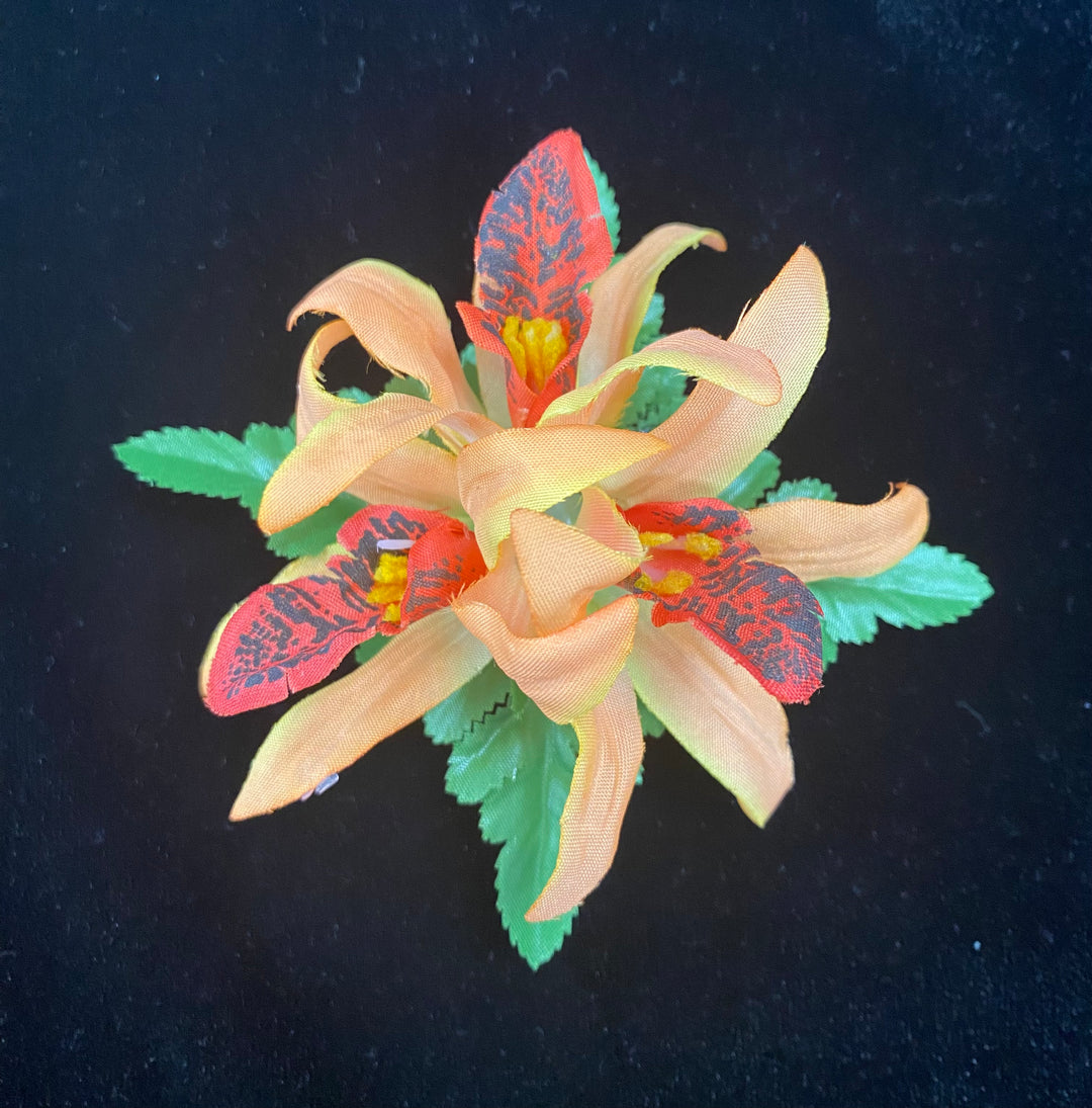 Orchid Flower Hair Clip