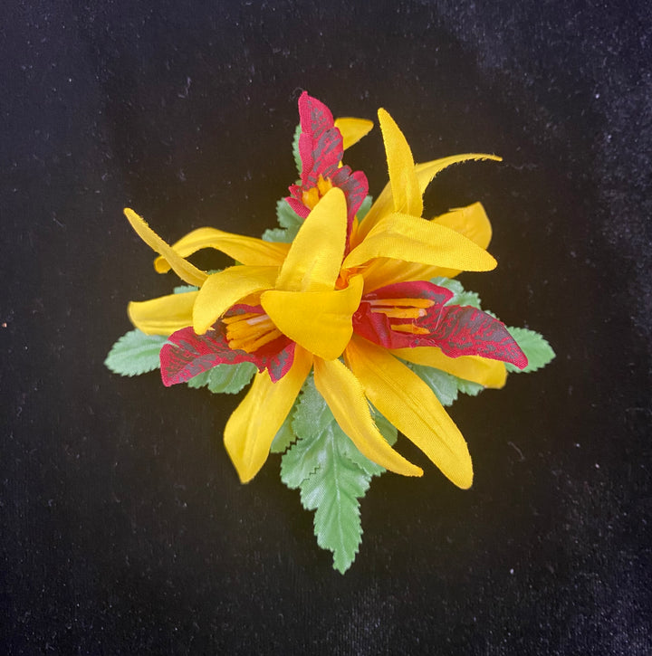 Orchid Flower Hair Clip