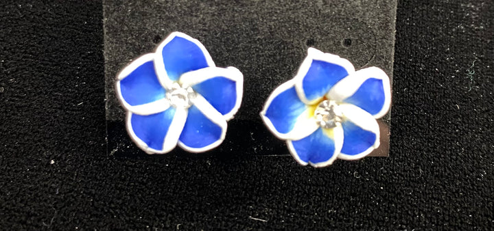 Plumeria Flower Post Earrings